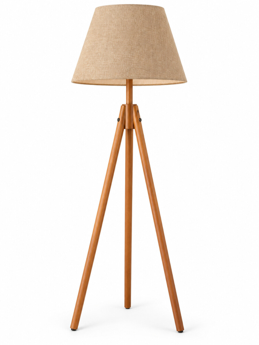 LAMPARA DE PIE TRIPODE - BEIGE 