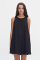Vestido Tape Cotton Black