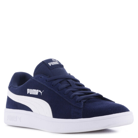 Championes de Hombre Puma Smash V2 Azul - Blanco