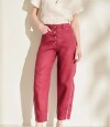 Pantalon Barrel Lines Bordo
