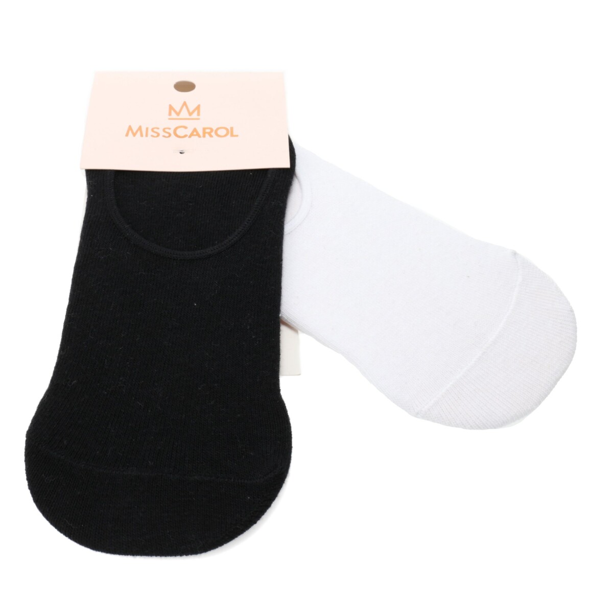 Medias de Mujer Miss Carol Media pack x2 solid - Negro - Blanco 