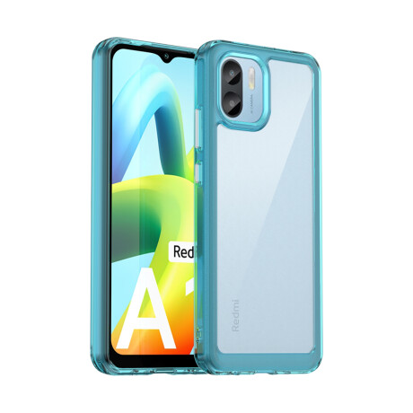 Case Transparente con Borde de Color Xiaomi Redmi A2 Turquesa