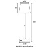 VELADOR DE MESA HOLLY 5W BLANCO 3TEMP COLOR VELADOR DE MESA HOLLY 5W BLANCO 3TEMP COLOR