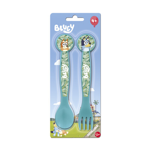 Set x 2 Cubiertos Infantiles Bluey U