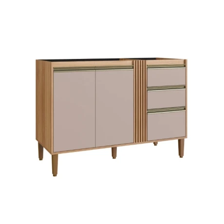 BAJO MESADA 1.20 M 2 PUERTAS 3 CAJONES ARTECAS SOL BAJO MESADA 1.20 M 2 PUERTAS 3 CAJONES ARTECAS SOL