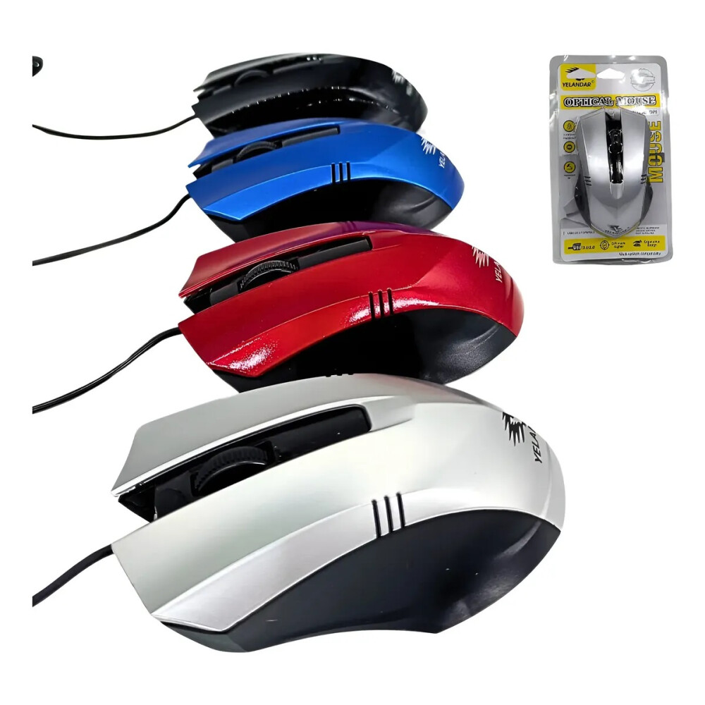 Mouse Yelandar Original Ya-312 ROJO
