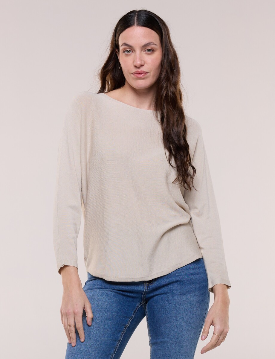 Buzo Básico Manga Dolman - Beige 