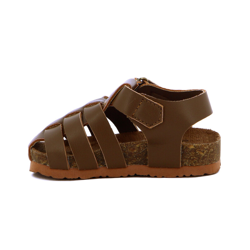 Sandalias Niños Angus Franciscana Marron Oscuro