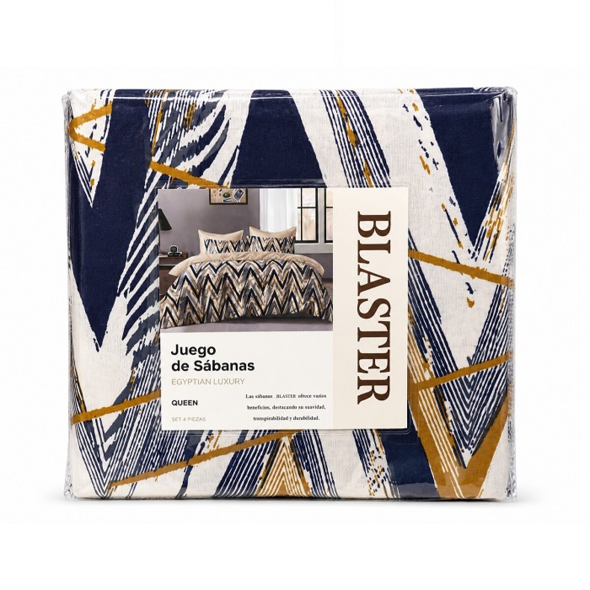 JUEGO DE SABANAS BLASTER QUEEN 4 PCS 220 X 230 CM 25NA-3-3 DISEÑOS VARIOS 