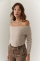 SWEATER BARDOT BEIGE