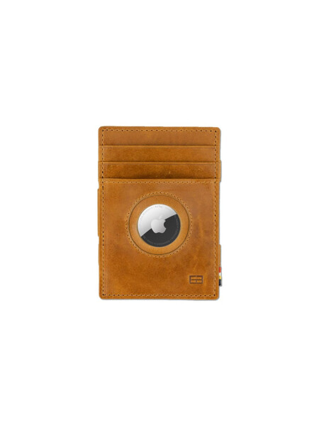 ESSENZIALE MAGIC AIRTAG WALLET BRUSHED COGNAC