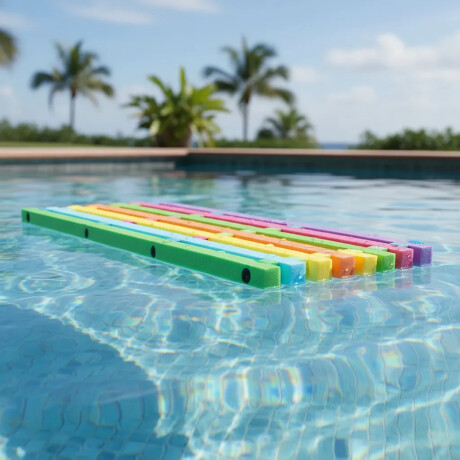 Colchón Flotador Mor Multicolor Relax Piscina Playa Max90kg Multicolor