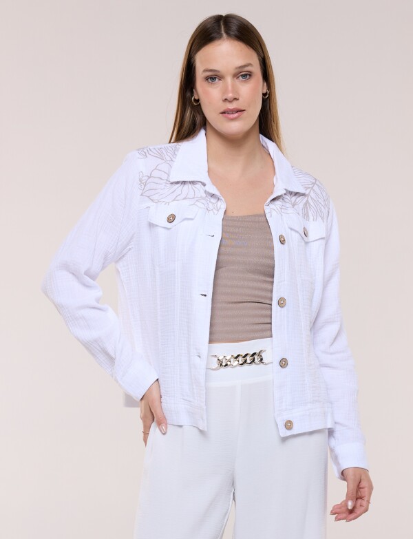 Camperita Liviana Texturada BLANCO