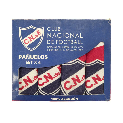 Pack x 4 Pañuelos Infantiles Nacional 25 x 25 cm U