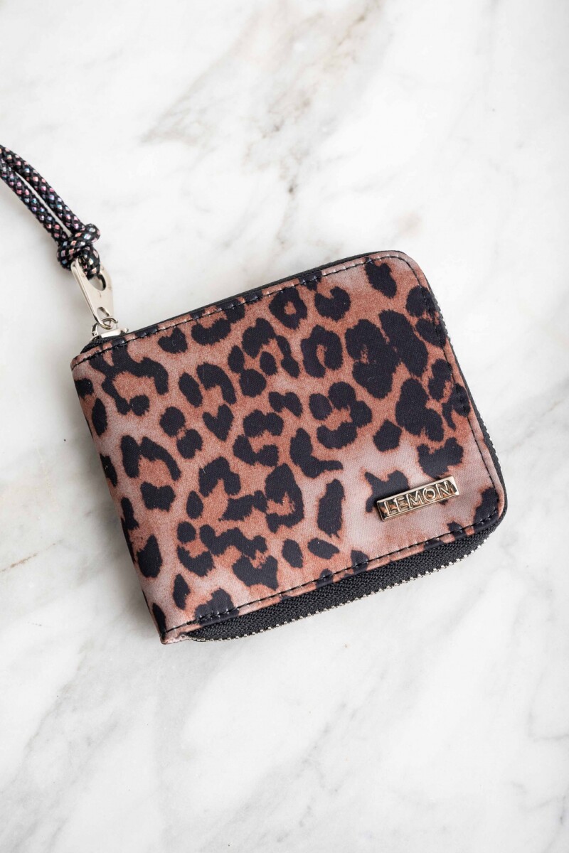 Billetera Animal Print - Camel 