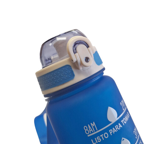 Botella de Agua Motivacional 1 Litro Azul