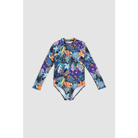 Manga larga surf bingo 2-16a Neon flowers