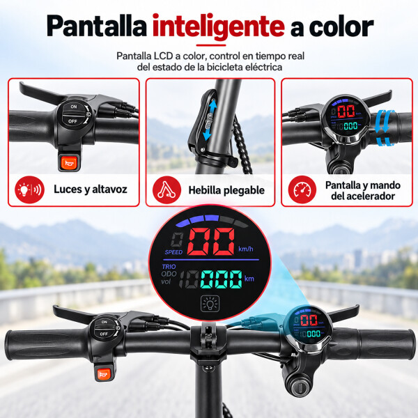 Monopatín Bicicleta Scooter Samebike Sm-c02 500w BLANCO