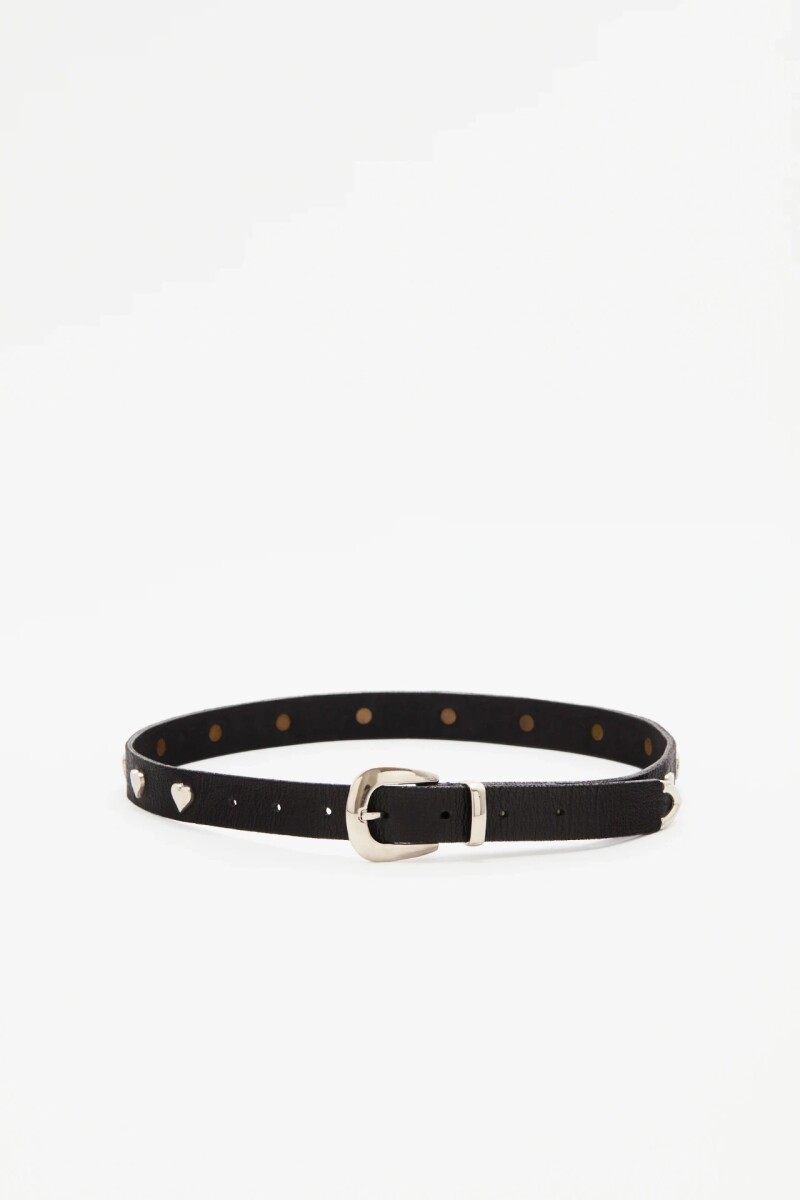 Cinturón Mini Hearts Negro