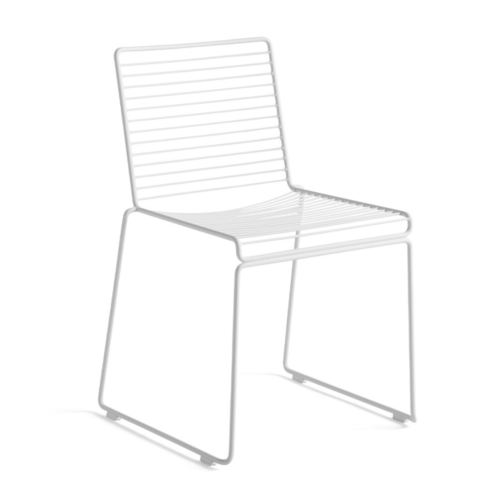 Silla De Exterior Metal Apilable Blanco