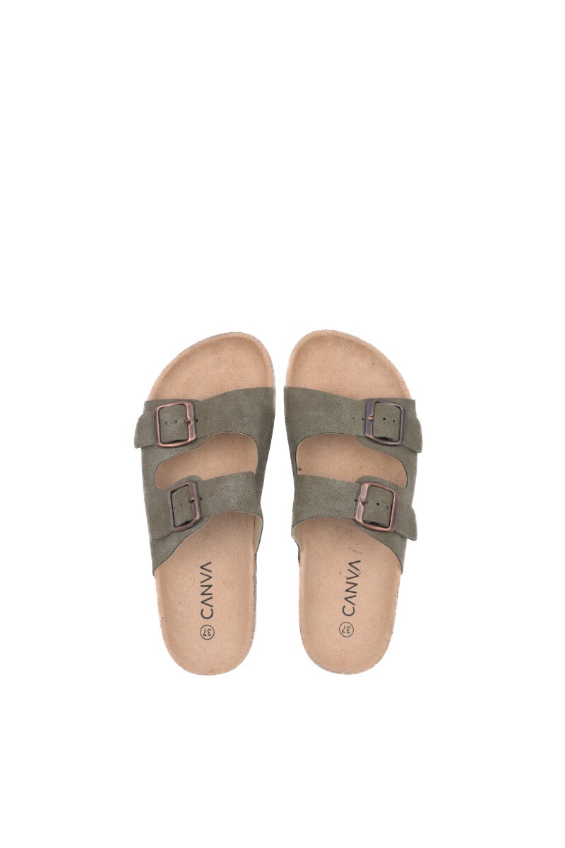 Sandalia Felipa Verde Militar
