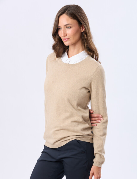 BUZO TEJIDO CLÁSICO Beige