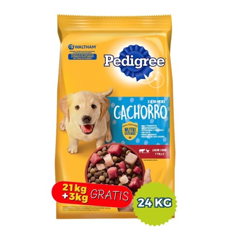 PEDIGREE PERROS CACHORROS 21 + 3 KG DE REGALO