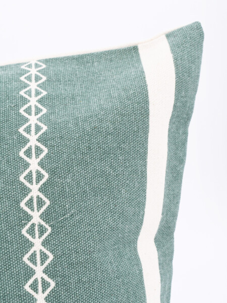FUNDA DE ALMOHADON TEGAL RAYAS VERDE