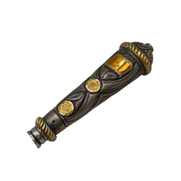CUCHILLO CRIOLLO PLATA Y ORO 01 cccrpo01