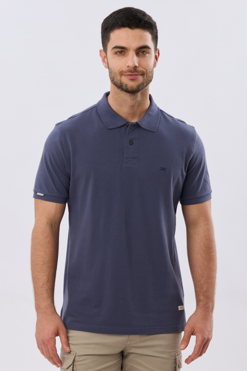 REMERA POLO LISA PIQUÉ Azul
