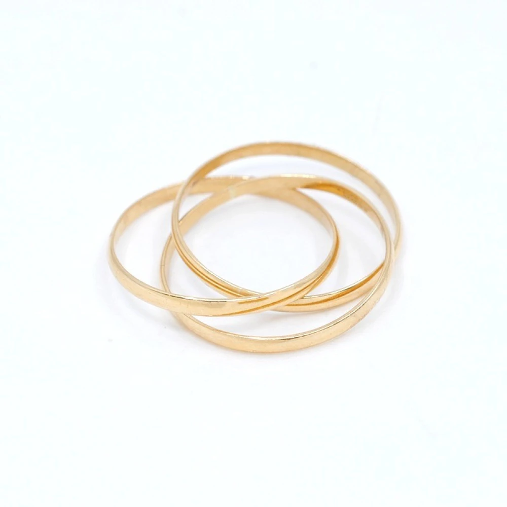 Anillo Triple Alianza En Oro 18K Amarillo Anillo Triple Alianza En Oro 18K Amarillo