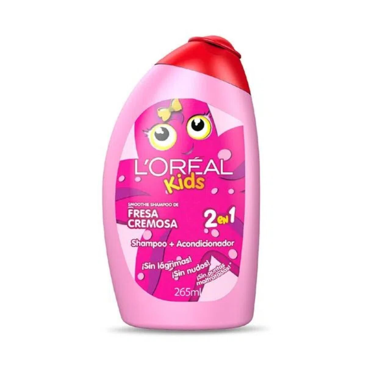 Shampoo L'Oréal Kids 2 EN 1 Fresa Rosa 265 ML 