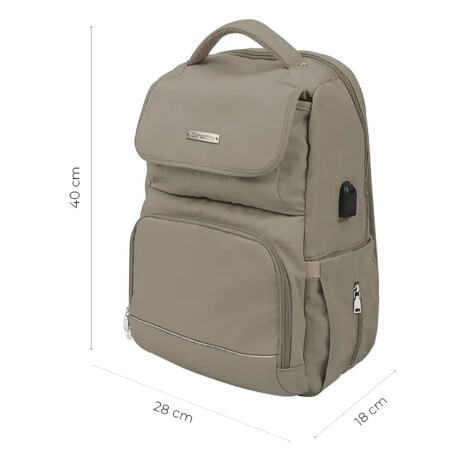 Mochila Maternal Carestino Berna + Cambiador + Estuche Térmico Beige