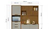 Mueble de Cocina Modular IMPERATRIZ Marron/Gris