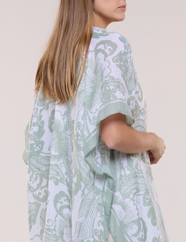 Kimono Flores VERDE