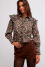 PRINTED DAYBREAK BLOUSE Negro