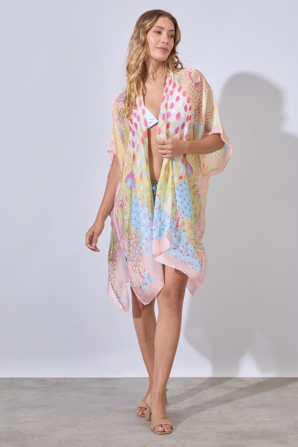 Kimono Printed MULTI/CELESTE