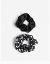 Skunzies Estampados Set De Mix Scrunchies - Estampado Animal Print