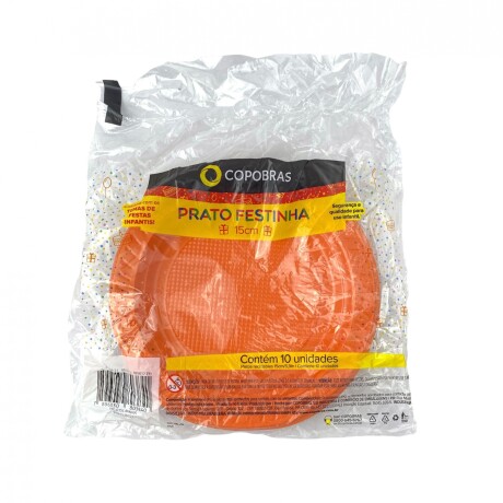 Plato Copobras x 10 Naranja