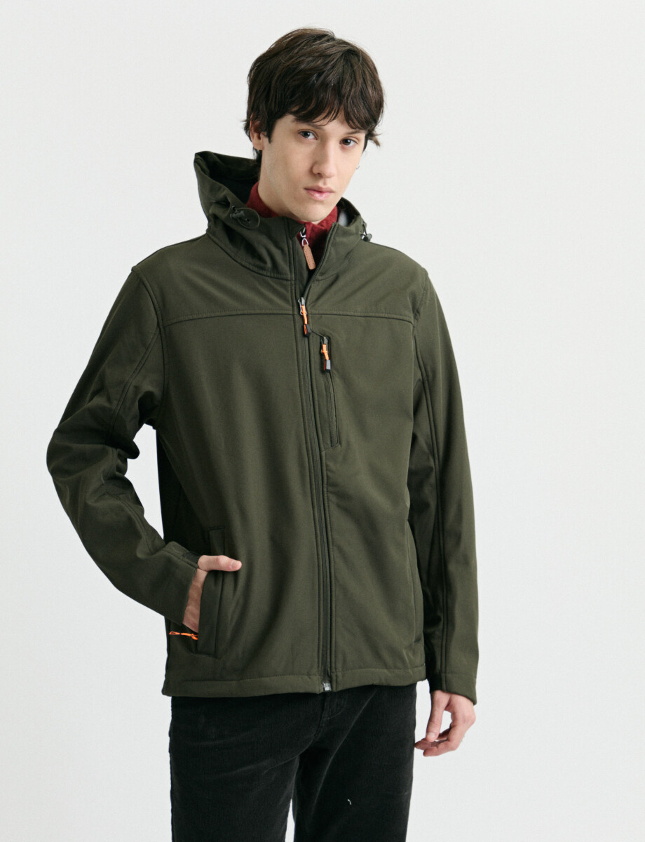 300550 CAMPERA HARRINGTON LABEL Verde