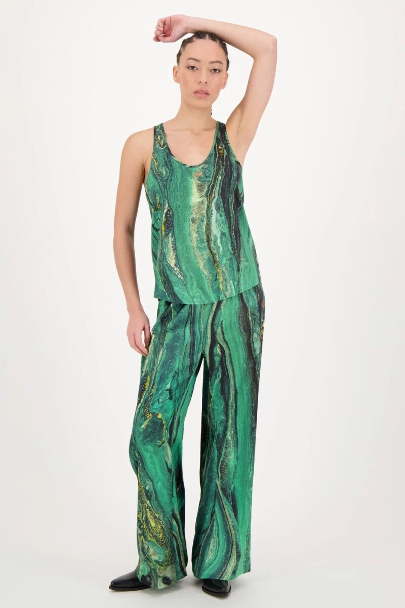 PANTALÓN FLARE Verde