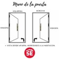 PUERTA INTERIOR MDF 2.05 X 0.75 MT BLANCA - DERECHA O IZQUIERDA PUERTA INTERIOR MDF 2.05 X 0.75 MT BLANCA - DERECHA O IZQUIERDA