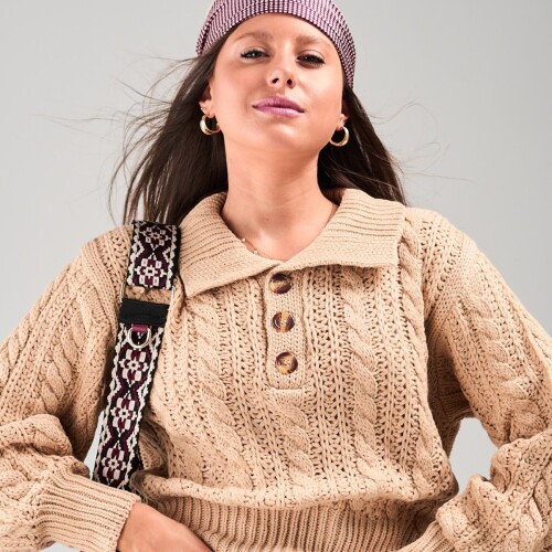 Buzo Tejido Slowly Beige