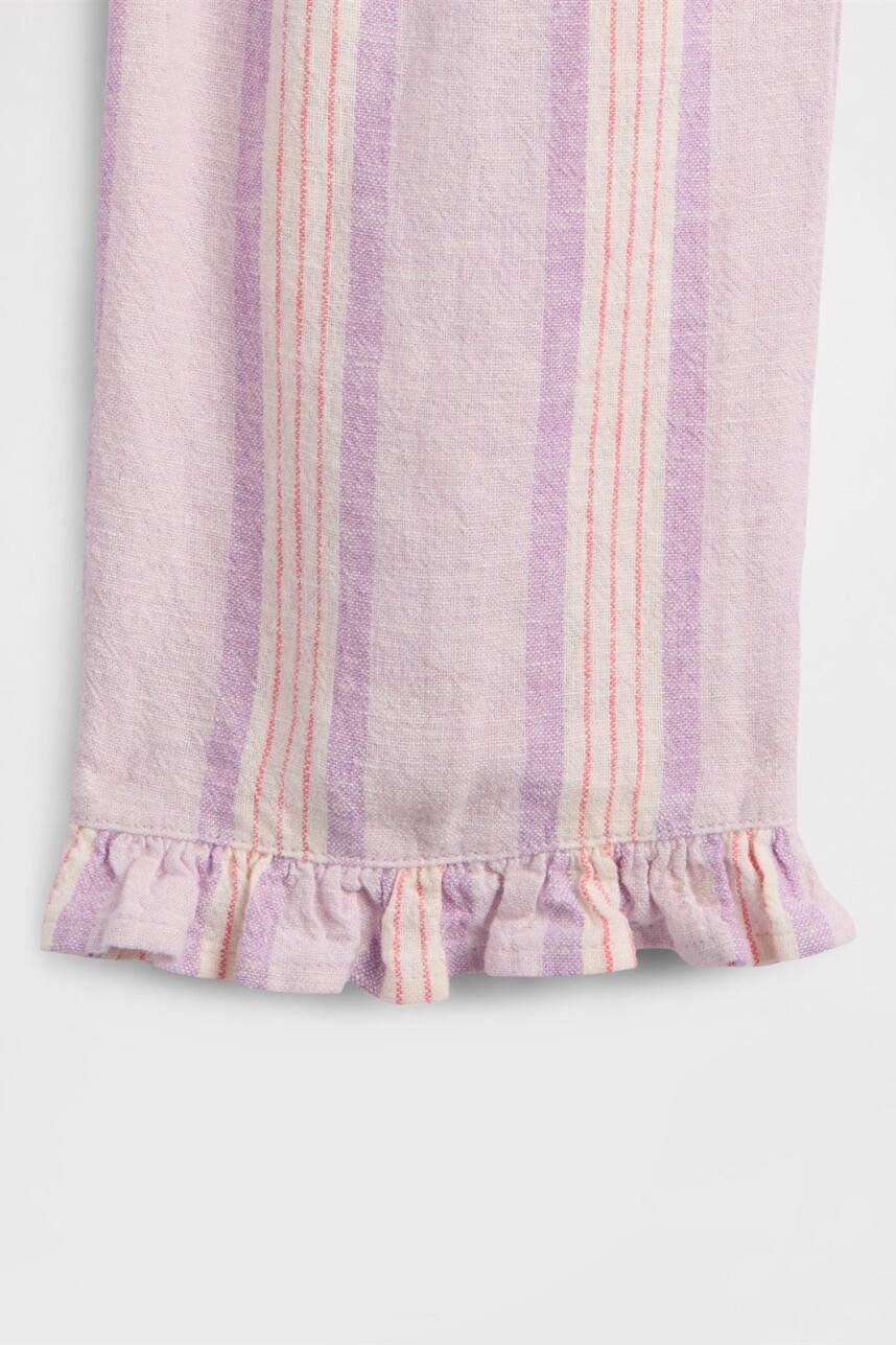 Pantalón De Lino Mujer Pale Lilac