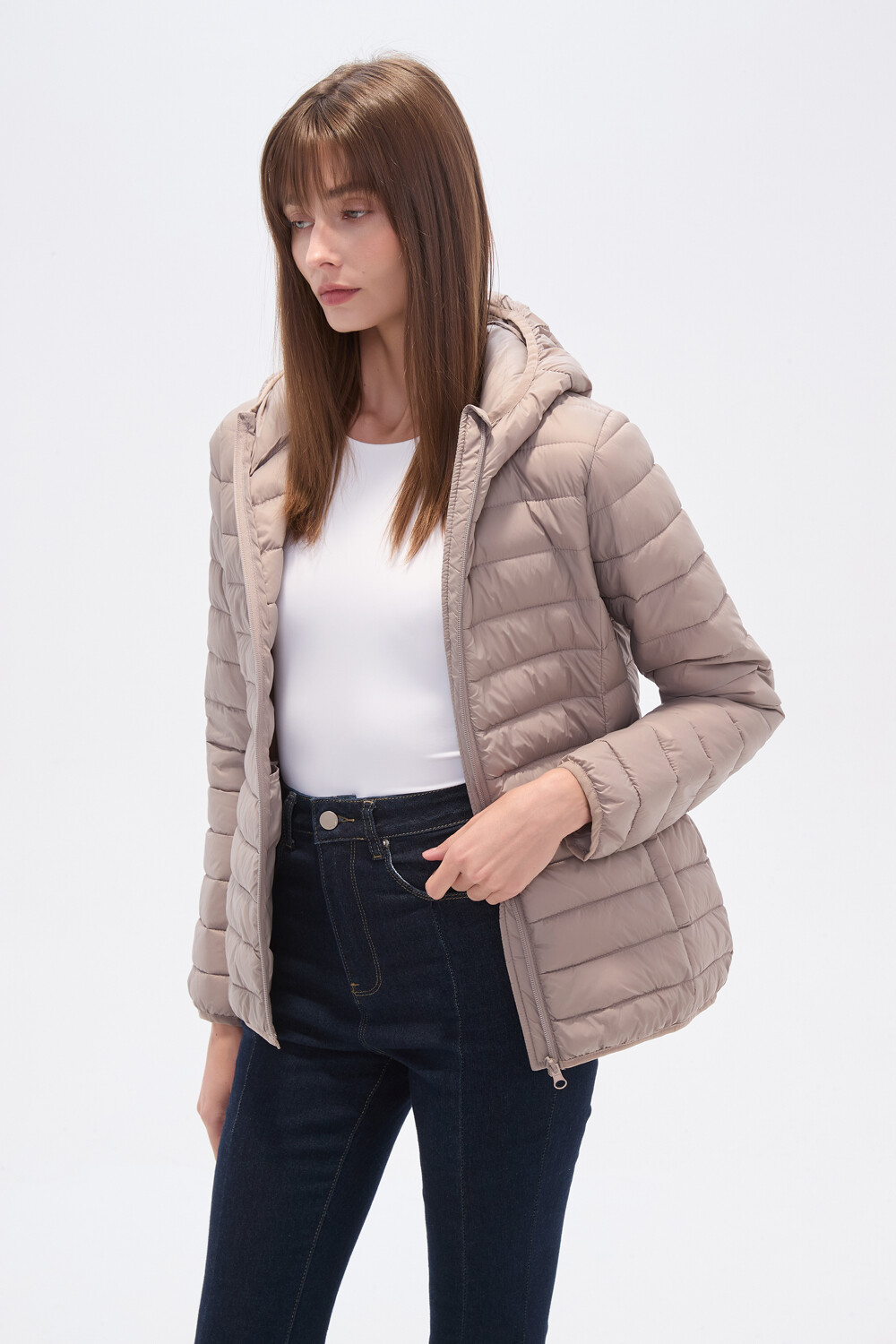 Campera Lenox Taupe Claro