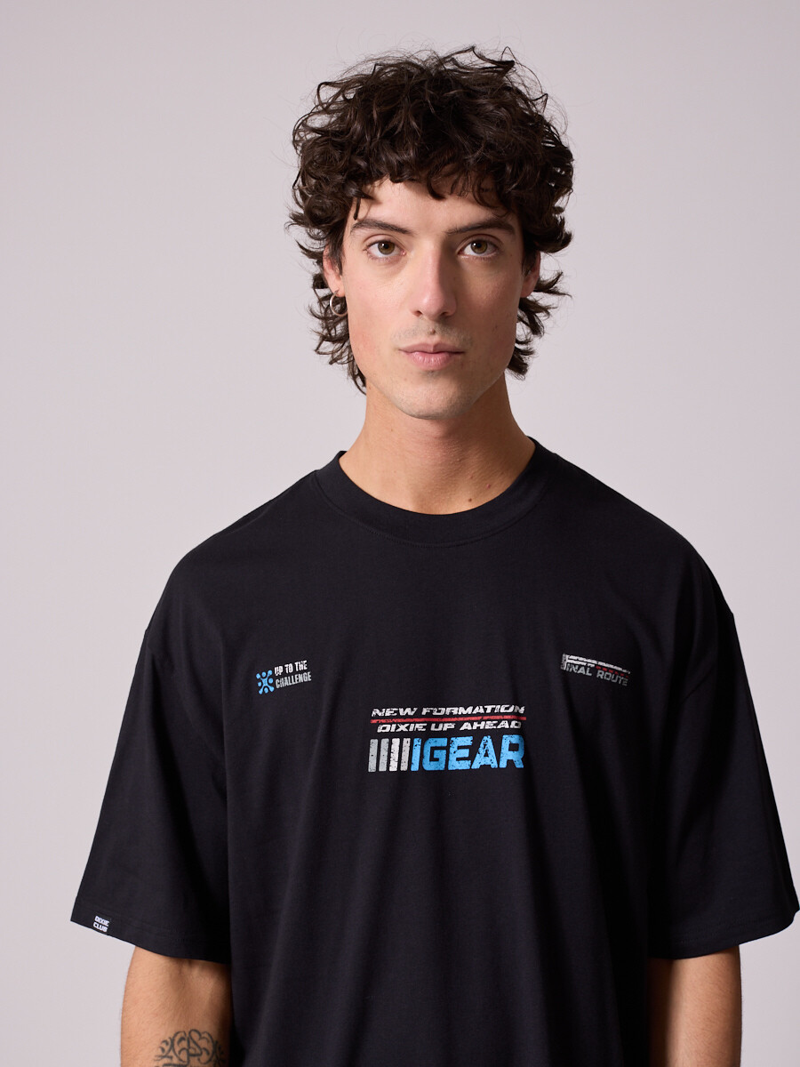 T-SHIRT RIFT DIXIE Negro