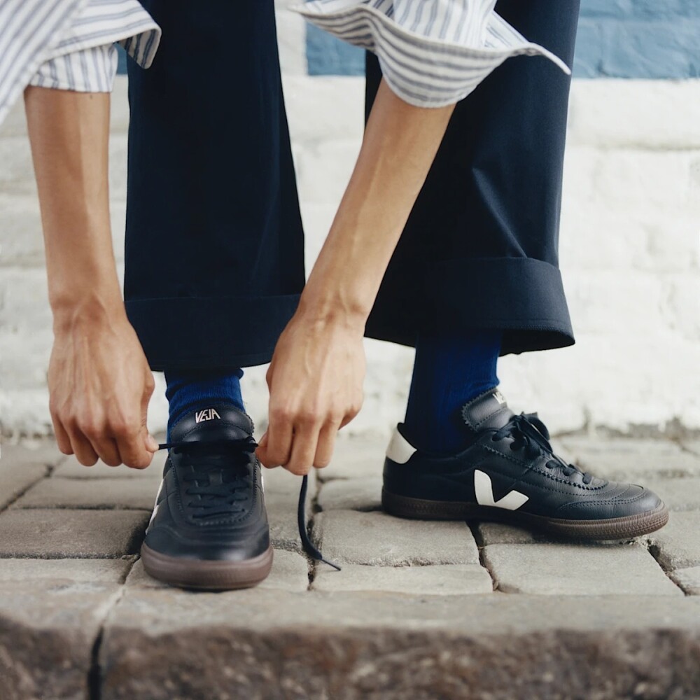 Zapatillas Veja Panenka Leather Black White Hombre Negro