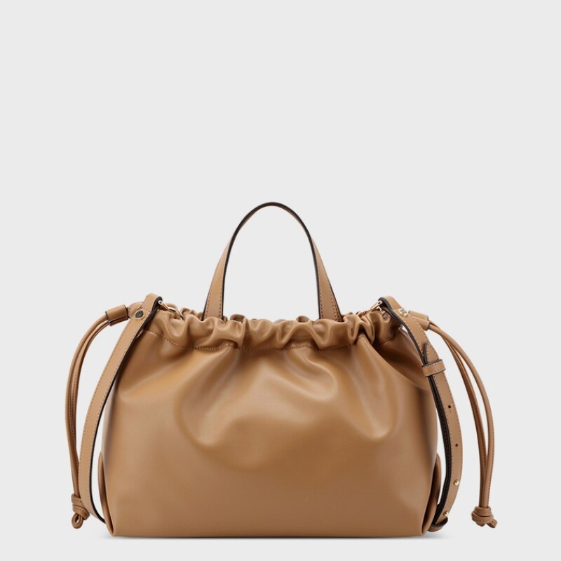 Satchel Handbag Sudney Dark Camel
