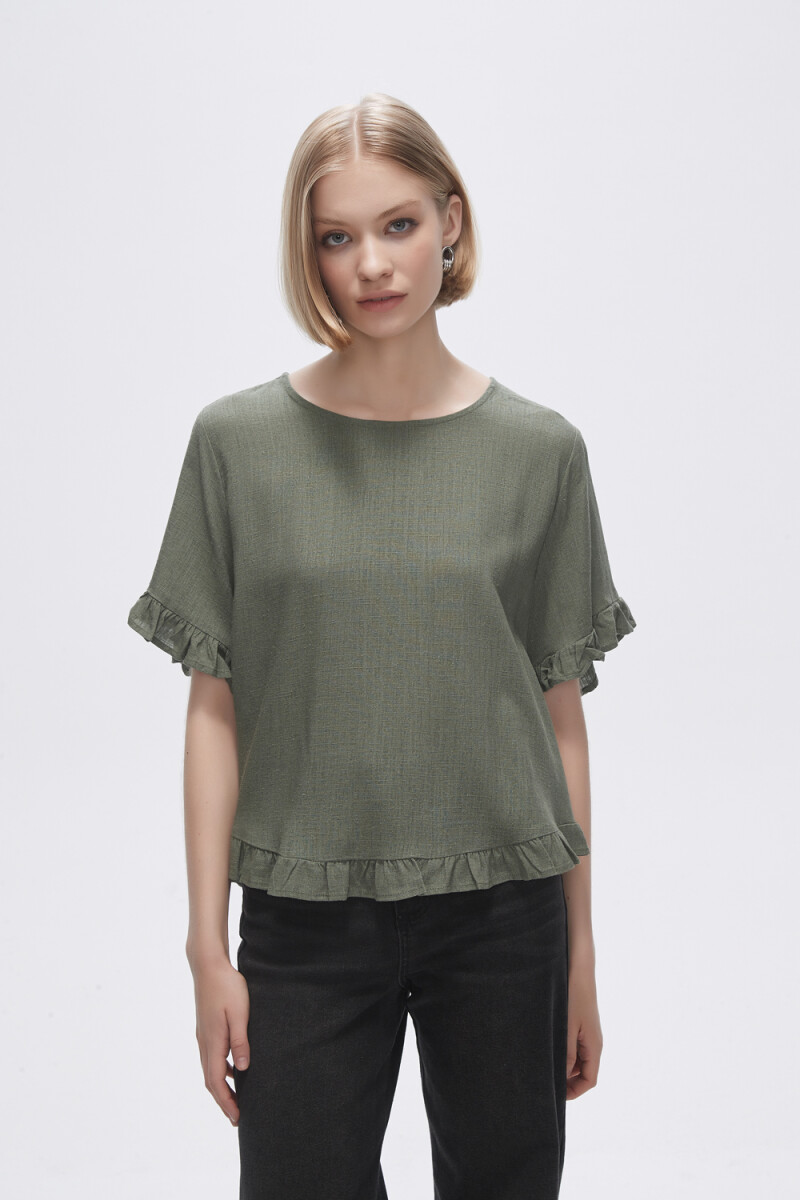 Blusa Abbas - Verde Oliva 