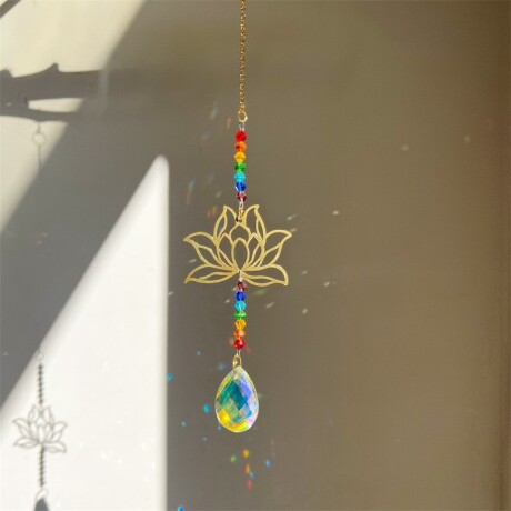 Atrapasol Flor De Loto Brillos Modelo 1